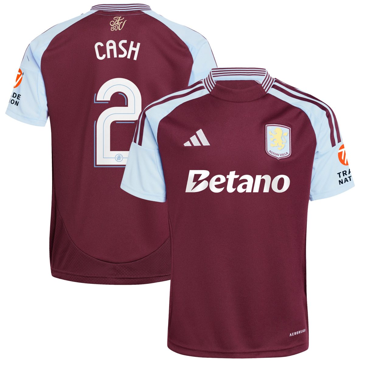 Aston Villa aston villa adidas home shirt 2024-25 with cash 2 cup printing Kits - Official Football Shirts & Training Gear