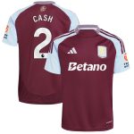 Aston Villa aston villa adidas home shirt 2024-25 with cash 2 printing Kits - Official Football Shirts & Training Gear