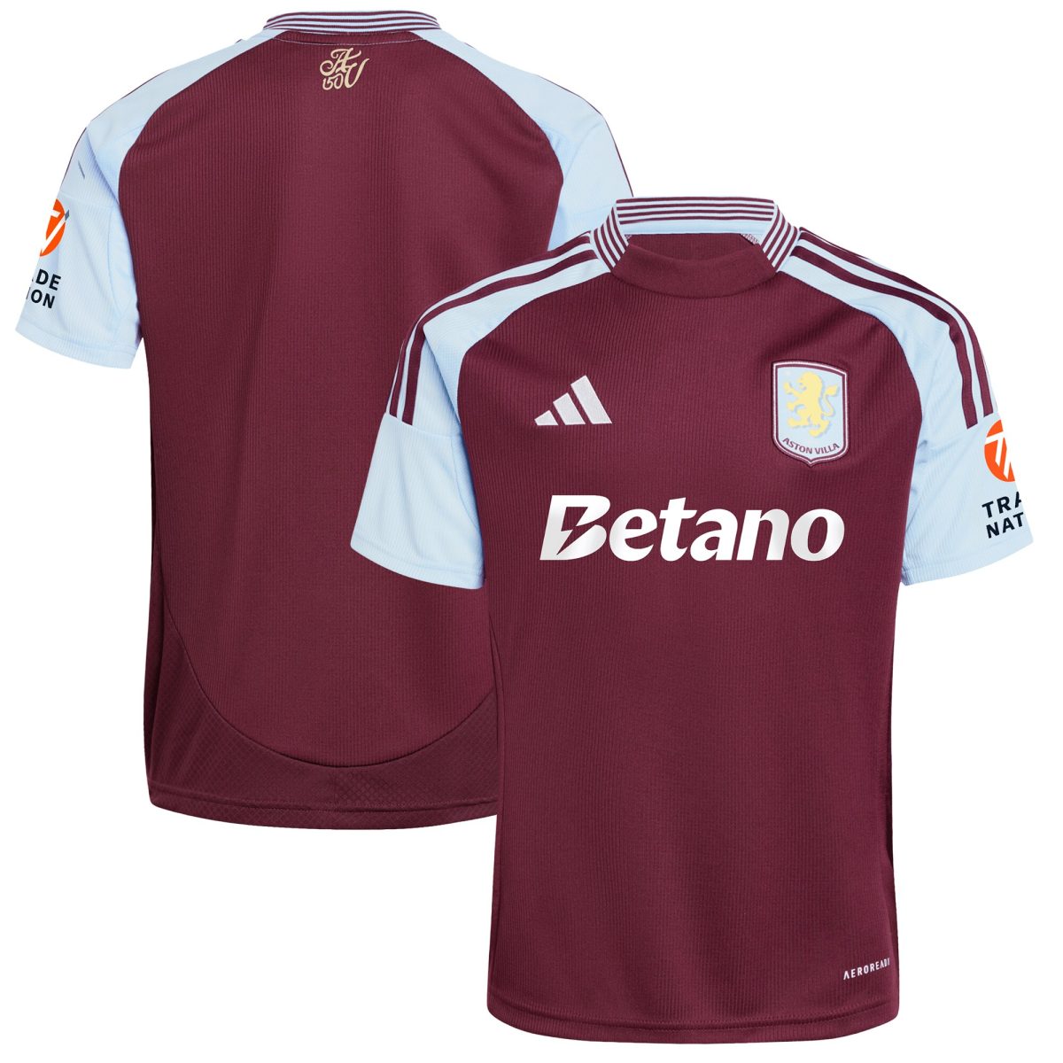 Aston Villa aston villa adidas home shirt 2024-25 with custom printing Kits - Official Football Shirts & Training Gear