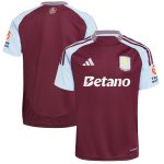 Aston Villa aston villa adidas home shirt 2024-25 with custom printing Kits - Official Football Shirts & Training Gear