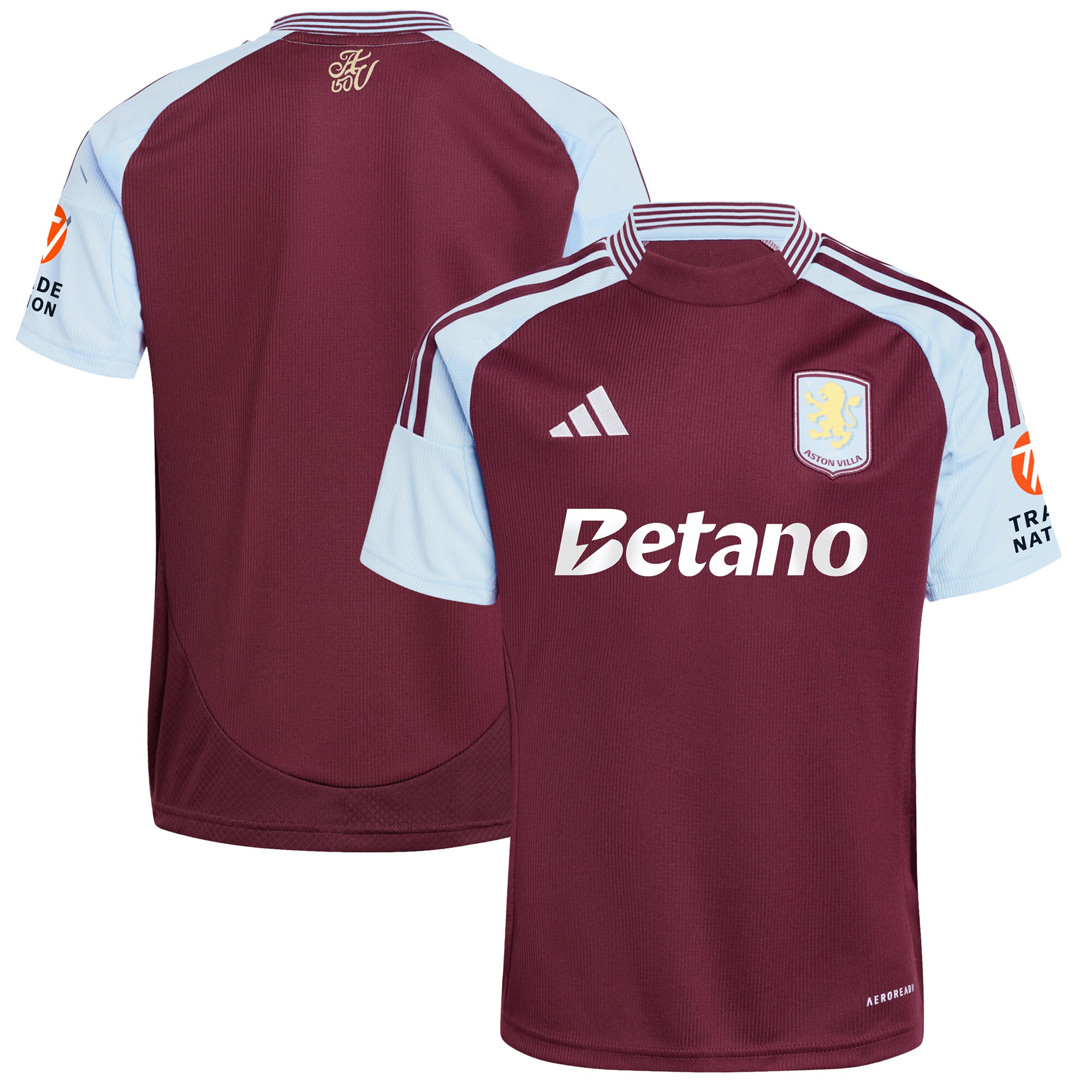 Aston Villa aston villa adidas home shirt 2024-25 with custom printing Kits - Official Football Shirts & Training Gear