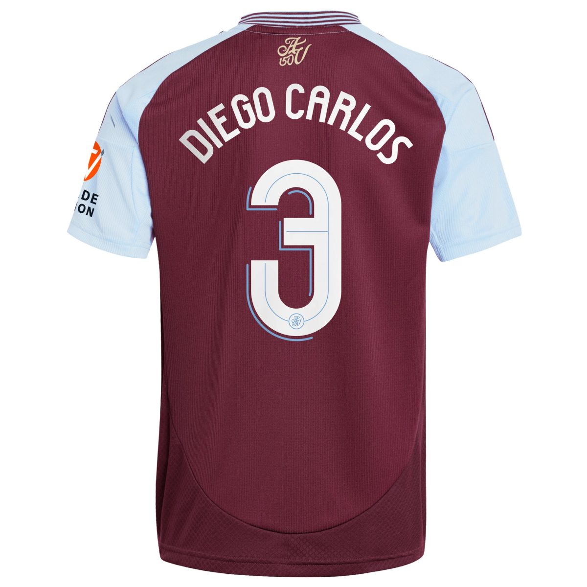 Aston Villa aston villa adidas home shirt 2024-25 with diego carlos 3 cup printing Kits - Official Football Shirts & Training Gear