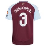 Aston Villa aston villa adidas home shirt 2024-25 with diego carlos 3 cup printing Kits - Official Football Shirts & Training Gear