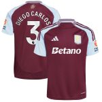 Aston Villa aston villa adidas home shirt 2024-25 with diego carlos 3 printing Kits - Official Football Shirts & Training Gear