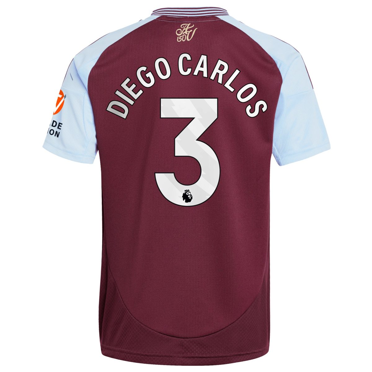 Aston Villa aston villa adidas home shirt 2024-25 with diego carlos 3 printing Kits - Official Football Shirts & Training Gear