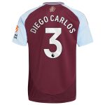 Aston Villa aston villa adidas home shirt 2024-25 with diego carlos 3 printing Kits - Official Football Shirts & Training Gear