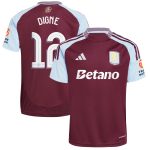 Aston Villa aston villa adidas home shirt 2024-25 with digne 12 cup printing Kits - Official Football Shirts & Training Gear