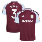 Aston Villa aston villa adidas home shirt 2024-25 with disasi 3 printing Kits - Official Football Shirts & Training Gear