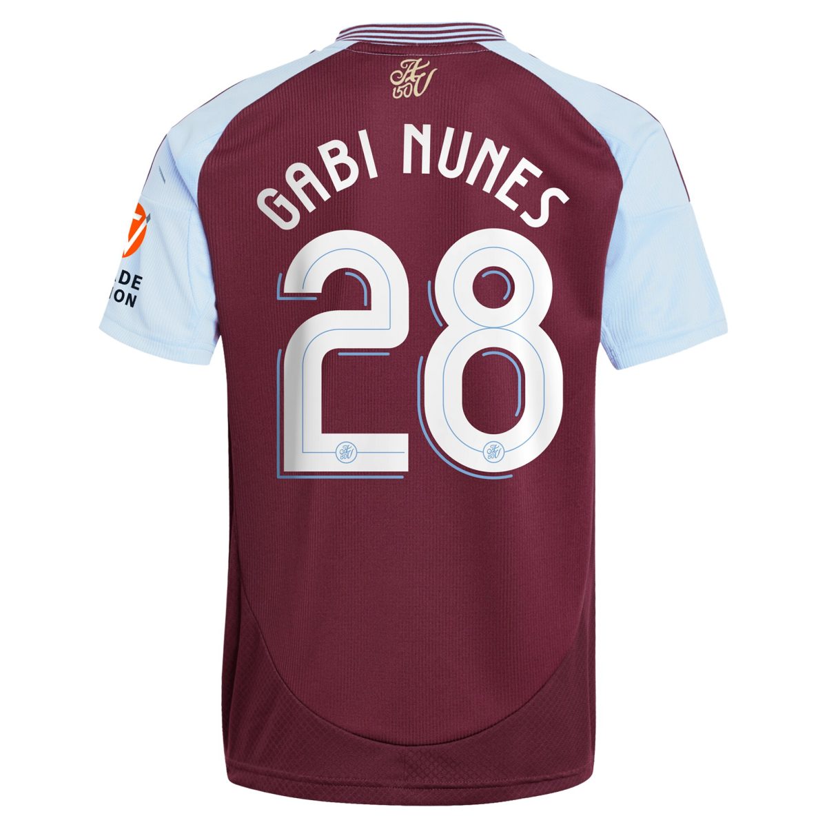 Aston Villa aston villa adidas home shirt 2024-25 with gabi nunes 28 cup printing Kits - Official Football Shirts & Training Gear