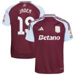 Aston Villa aston villa adidas home shirt 2024-25 with jaden 19 cup printing Kits - Official Football Shirts & Training Gear
