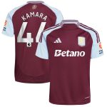 Aston Villa aston villa adidas home shirt 2024-25 with kamara 44 printing Kits - Official Football Shirts & Training Gear