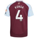Aston Villa aston villa adidas home shirt 2024-25 with konsa 4 printing Kits - Official Football Shirts & Training Gear