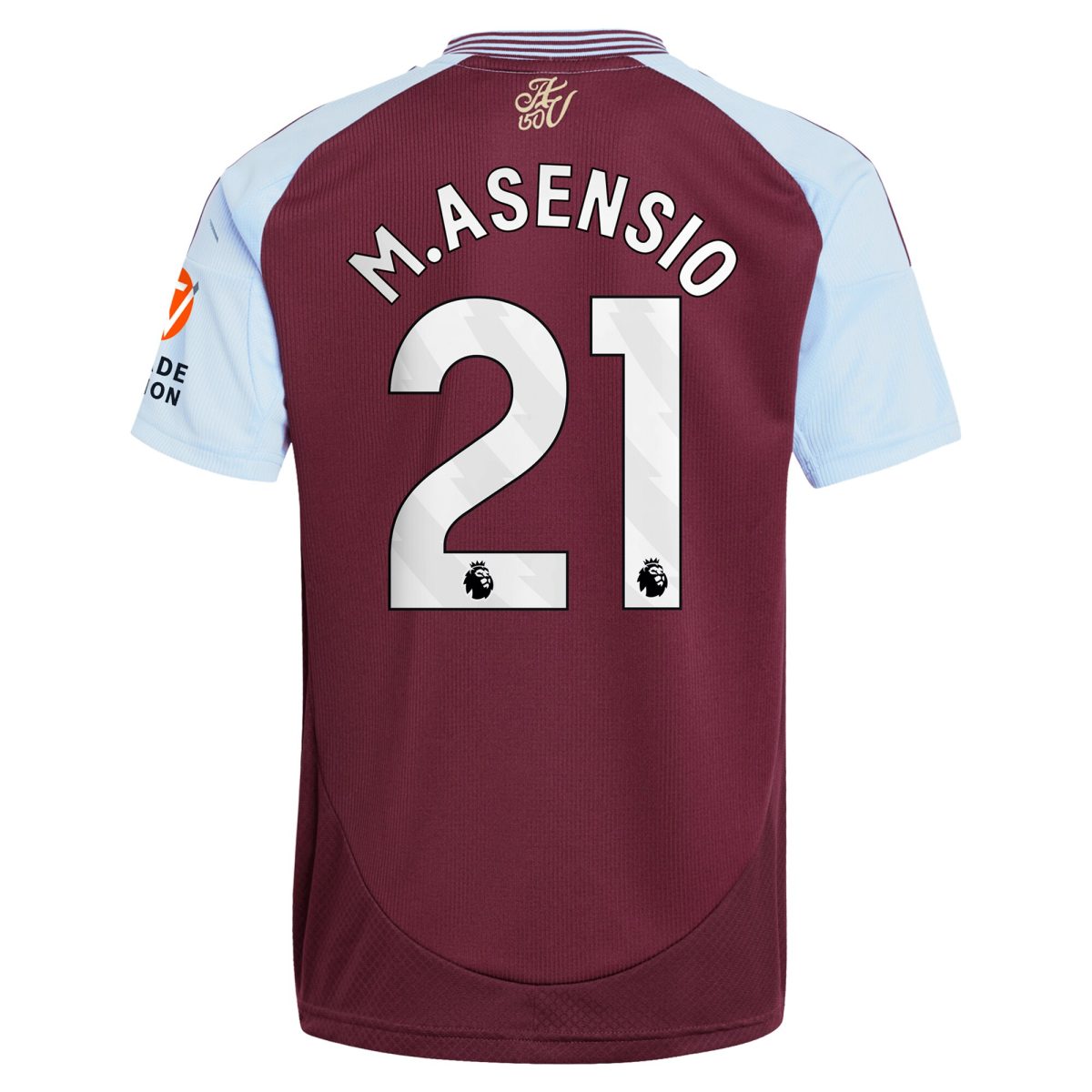 Aston Villa aston villa adidas home shirt 2024-25 with m.asensio 21 printing Kits - Official Football Shirts & Training Gear
