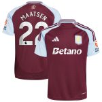 Aston Villa aston villa adidas home shirt 2024-25 with maatsen 22 printing Kits - Official Football Shirts & Training Gear
