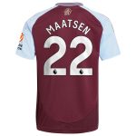 Aston Villa aston villa adidas home shirt 2024-25 with maatsen 22 printing Kits - Official Football Shirts & Training Gear