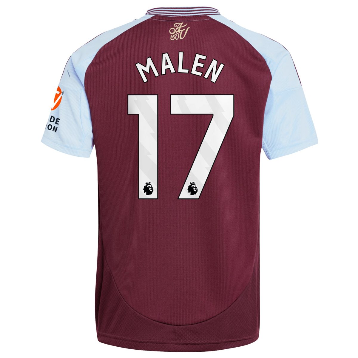 Aston Villa aston villa adidas home shirt 2024-25 with malen 17 printing Kits - Official Football Shirts & Training Gear