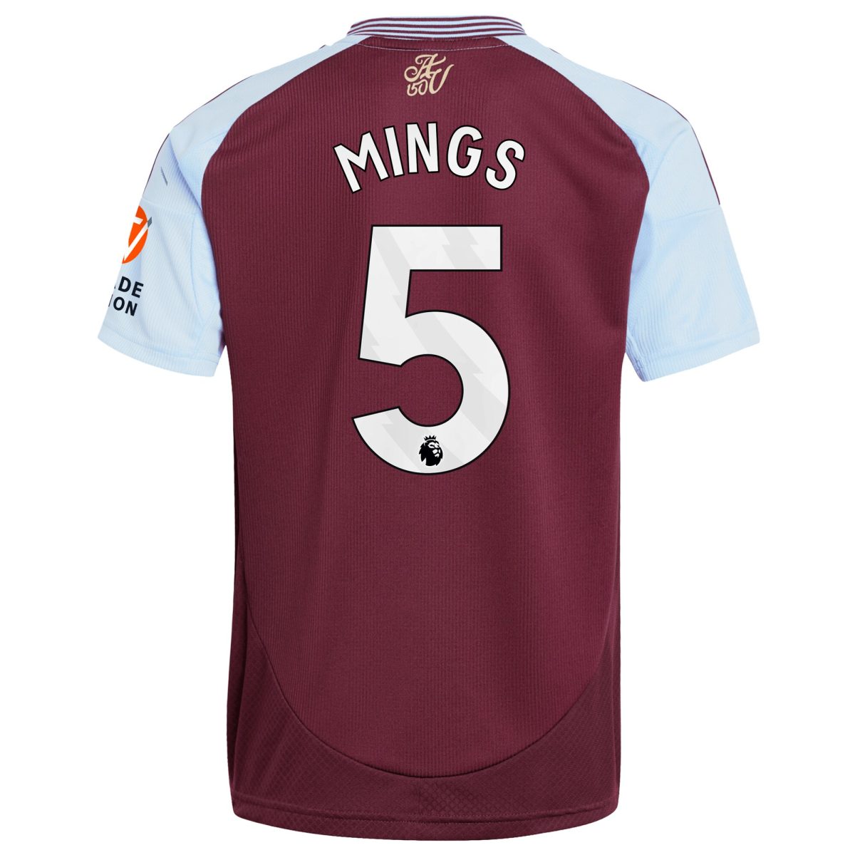 Aston Villa aston villa adidas home shirt 2024-25 with mings 5 printing Kits - Official Football Shirts & Training Gear