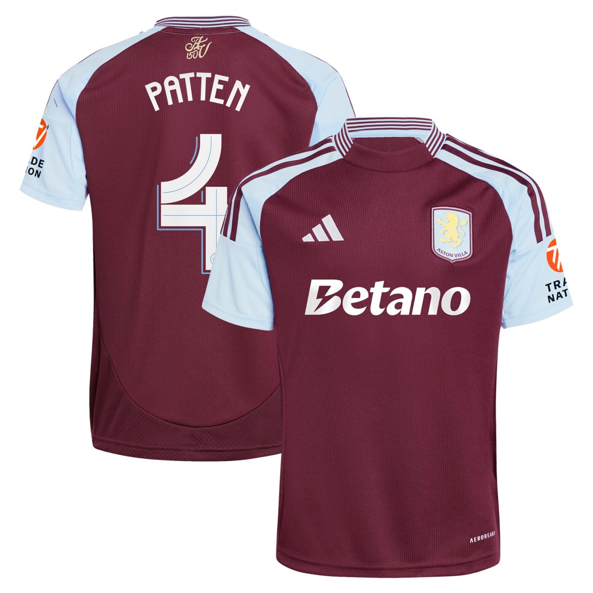 Aston Villa aston villa adidas home shirt 2024-25 with patten 4 cup printing Kits - Official Football Shirts & Training Gear