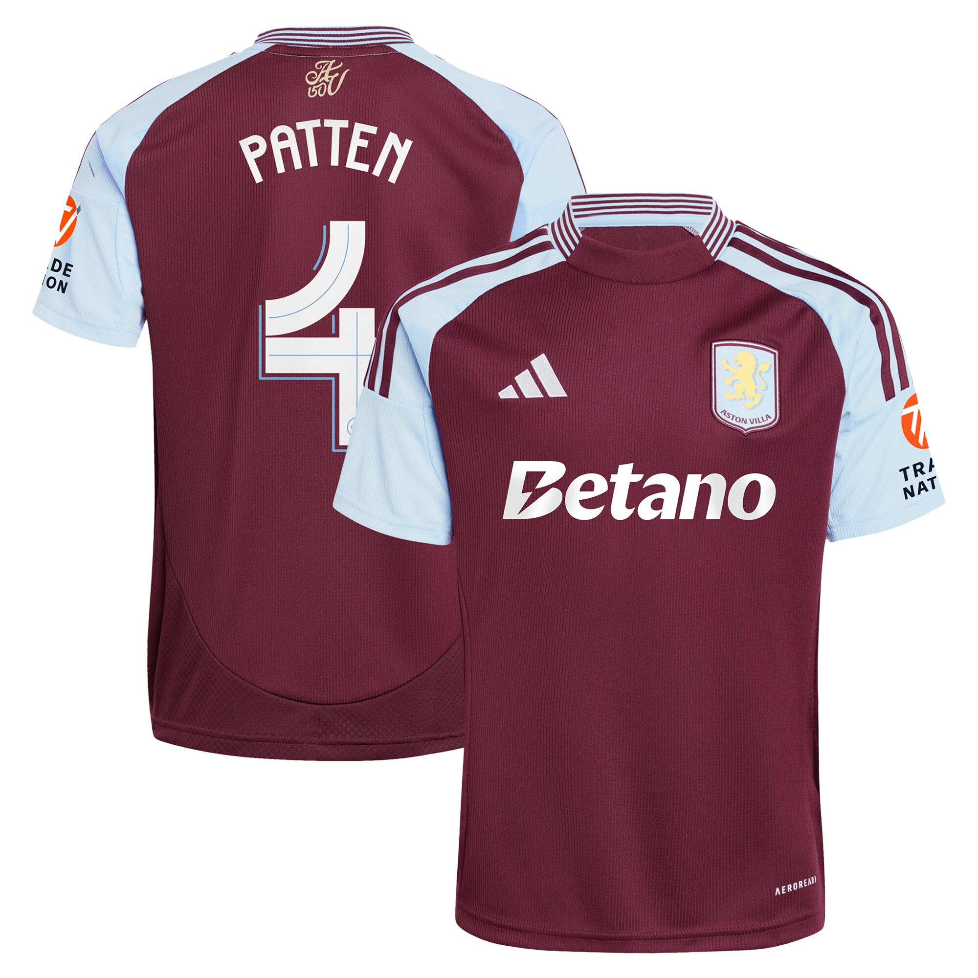 Aston Villa aston villa adidas home shirt 2024-25 with patten 4 cup printing Kits - Official Football Shirts & Training Gear