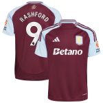 Aston Villa aston villa adidas home shirt 2024-25 with rashford 9 printing Kits - Official Football Shirts & Training Gear