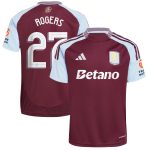 Aston Villa aston villa adidas home shirt 2024-25 with rogers 27 cup printing Kits - Official Football Shirts & Training Gear