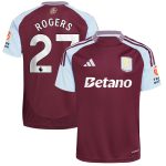 Aston Villa aston villa adidas home shirt 2024-25 with rogers 27 printing Kits - Official Football Shirts & Training Gear