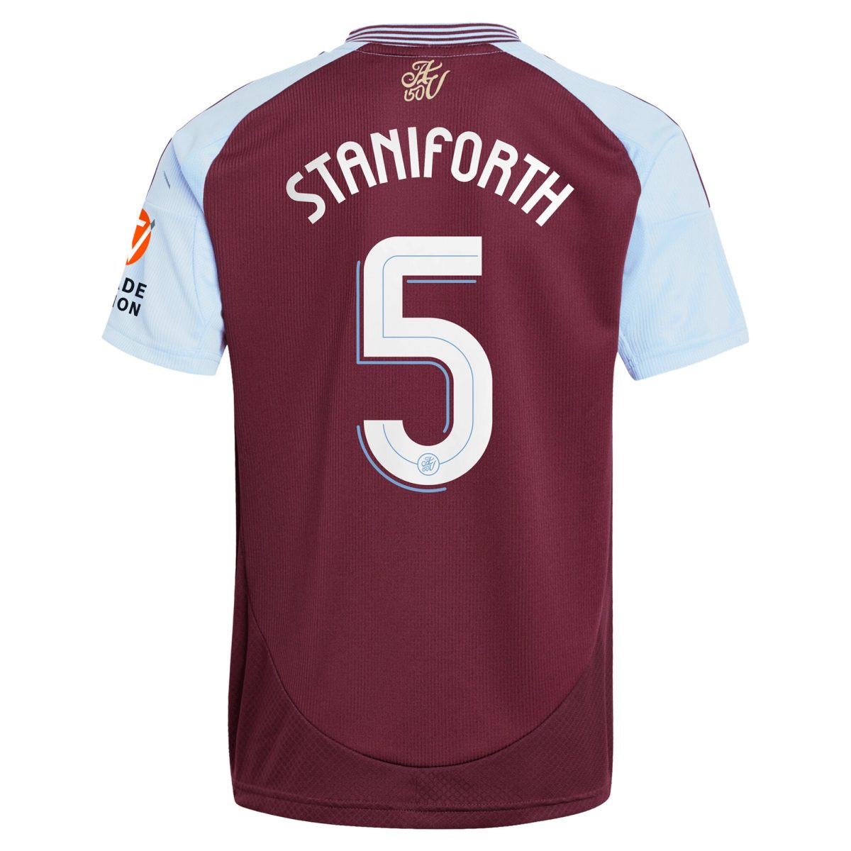 Aston Villa aston villa adidas home shirt 2024-25 with staniforth 5 cup printing Kits - Official Football Shirts & Training Gear