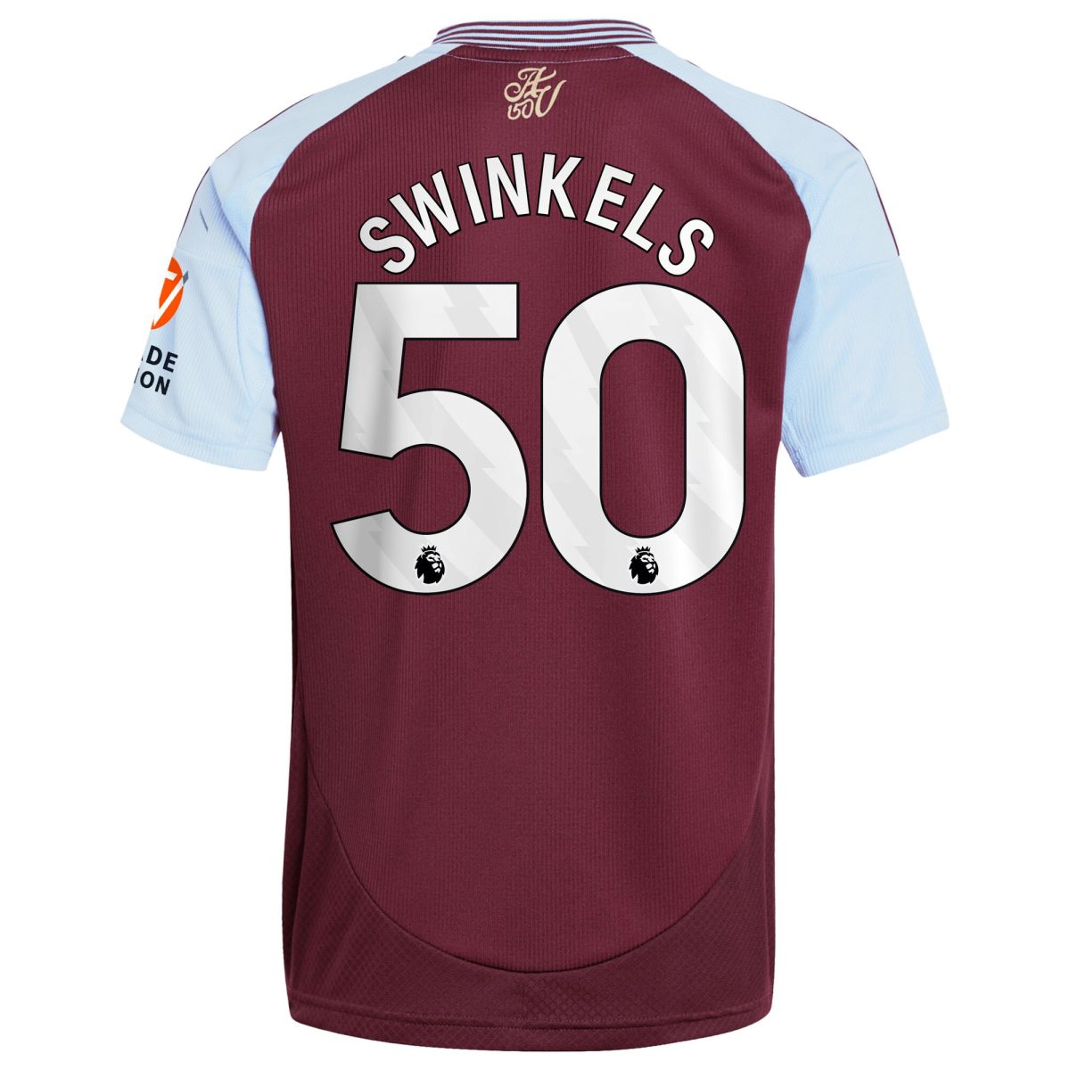 Aston Villa aston villa adidas home shirt 2024-25 with swinkels 50 printing Kits - Official Football Shirts & Training Gear