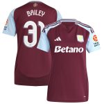 Aston Villa aston villa adidas home shirt 2024-25 – womens with bailey 31 cup printing Kits - Official Football Shirts & Training Gear