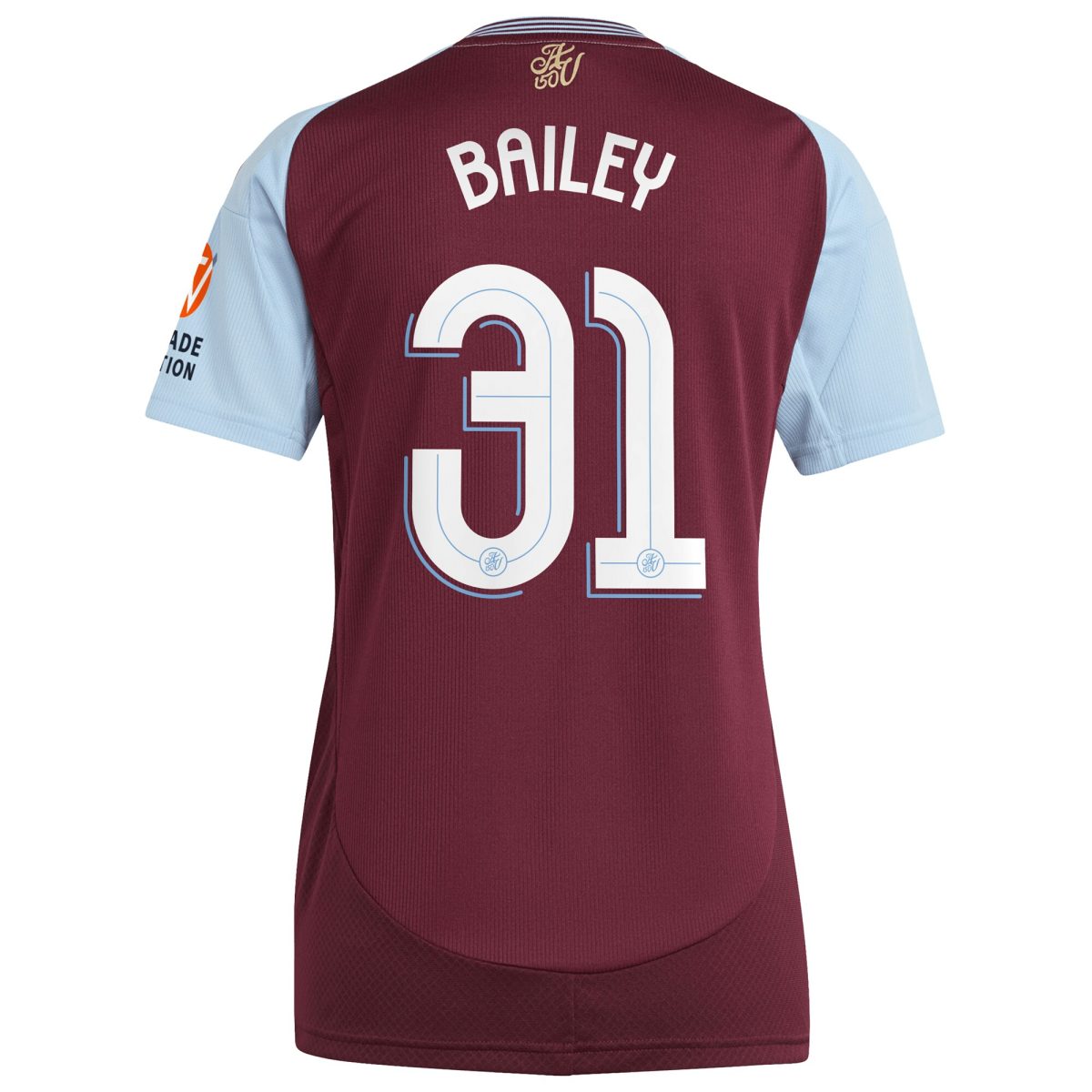 Aston Villa aston villa adidas home shirt 2024-25 – womens with bailey 31 cup printing Kits - Official Football Shirts & Training Gear
