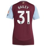 Aston Villa aston villa adidas home shirt 2024-25 – womens with bailey 31 printing Kits - Official Football Shirts & Training Gear