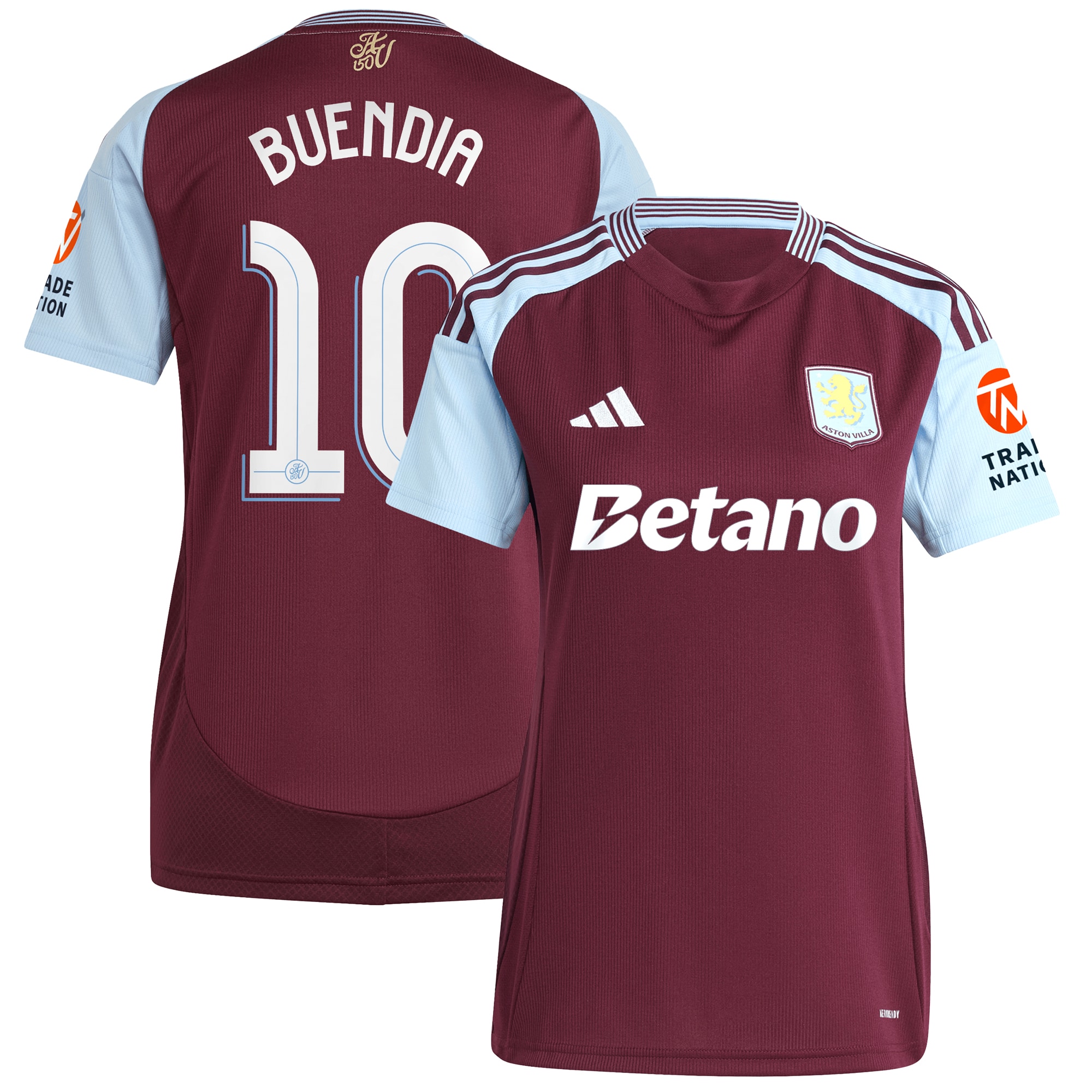 Aston Villa aston villa adidas home shirt 2024-25 – womens with buendia 10 cup printing Kits - Official Football Shirts & Training Gear