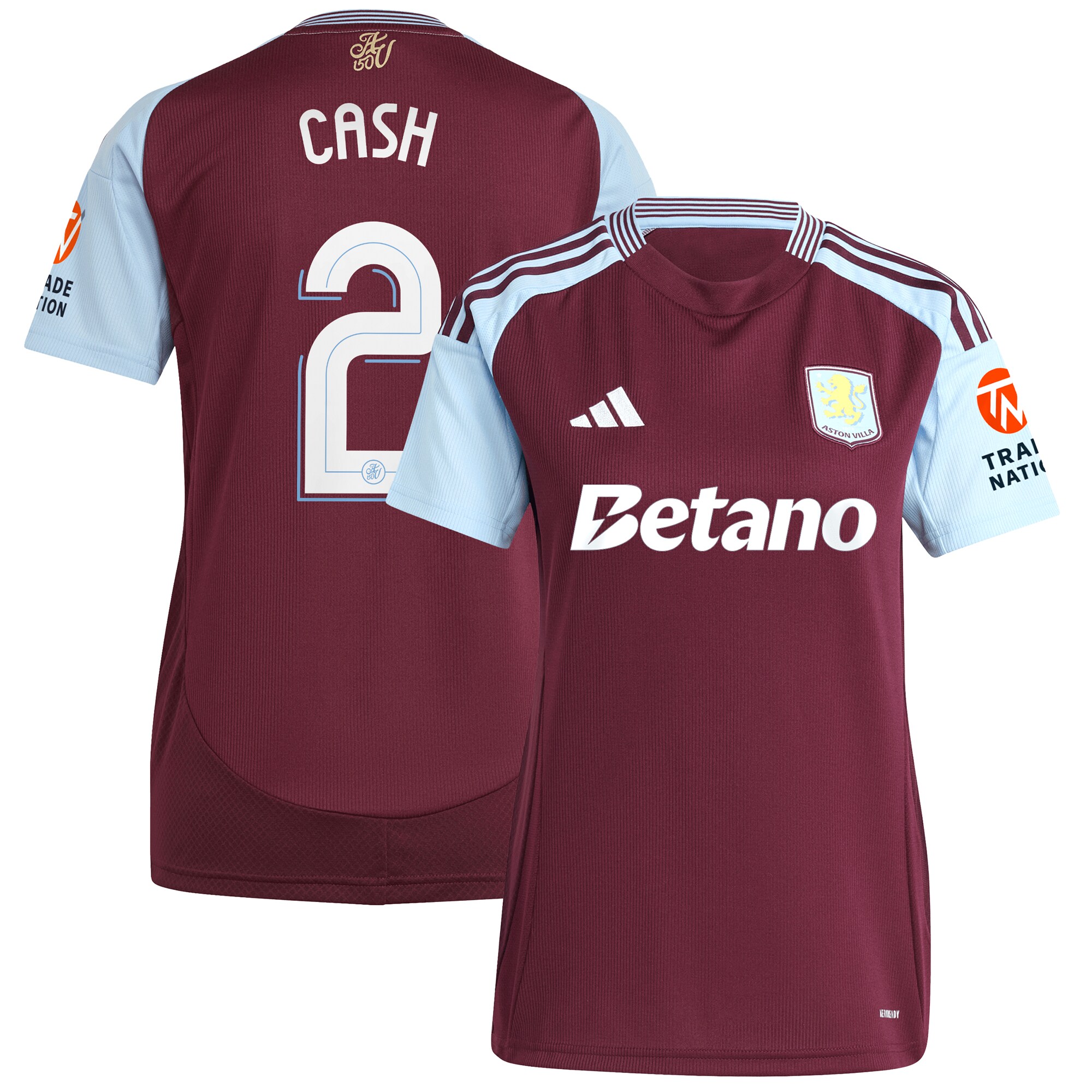 Aston Villa aston villa adidas home shirt 2024-25 – womens with cash 2 cup printing Kits - Official Football Shirts & Training Gear