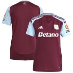 Aston Villa aston villa adidas home shirt 2024-25 – womens with custom printing Kits - Official Football Shirts & Training Gear