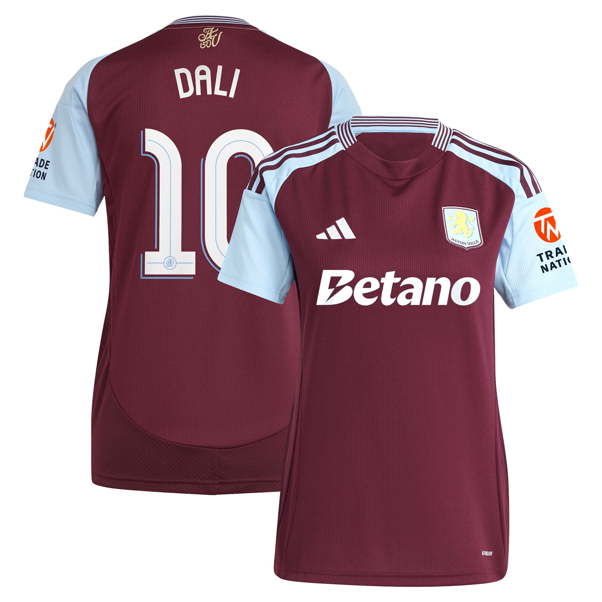 Aston Villa aston villa adidas home shirt 2024-25 – womens with dali 10 cup printing Kits - Official Football Shirts & Training Gear