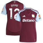 Aston Villa aston villa adidas home shirt 2024-25 – womens with digne 12 printing Kits - Official Football Shirts & Training Gear