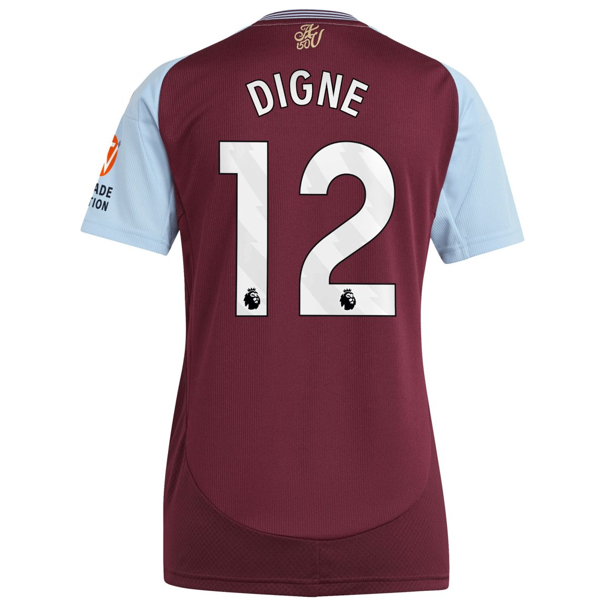 Aston Villa aston villa adidas home shirt 2024-25 – womens with digne 12 printing Kits - Official Football Shirts & Training Gear