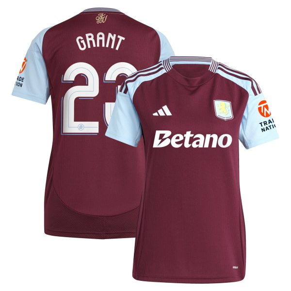 Aston Villa aston villa adidas home shirt 2024-25 – womens with grant 23 cup printing Kits - Official Football Shirts & Training Gear