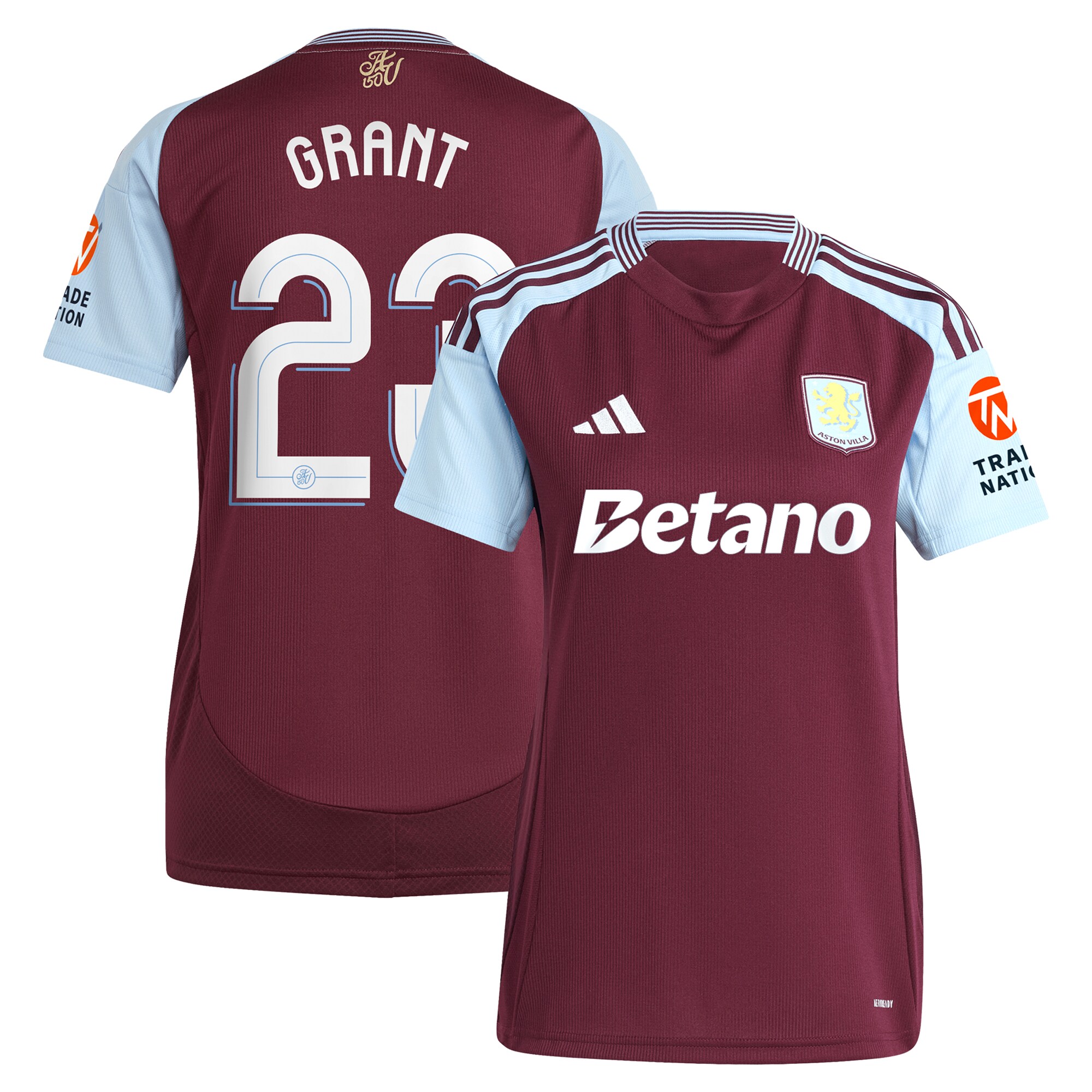 Aston Villa aston villa adidas home shirt 2024-25 – womens with grant 23 cup printing Kits - Official Football Shirts & Training Gear