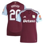 Aston Villa aston villa adidas home shirt 2024-25 – womens with hanson 20 cup printing Kits - Official Football Shirts & Training Gear