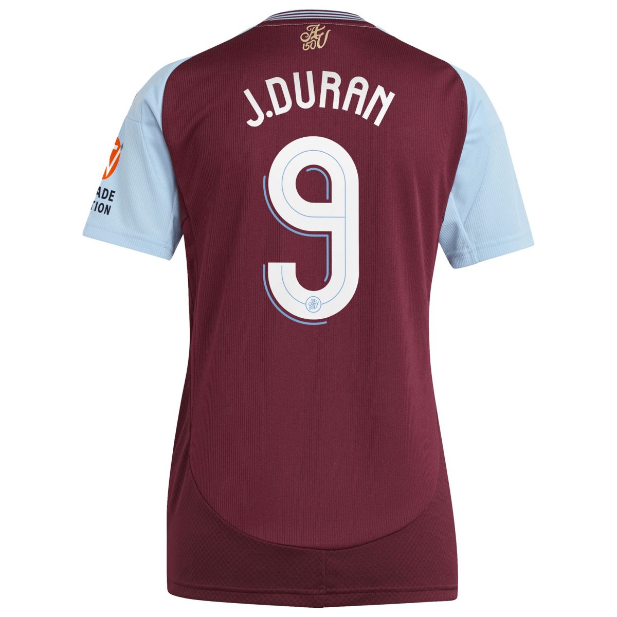 Aston Villa aston villa adidas home shirt 2024-25 – womens with j.duran 9 cup printing Kits - Official Football Shirts & Training Gear