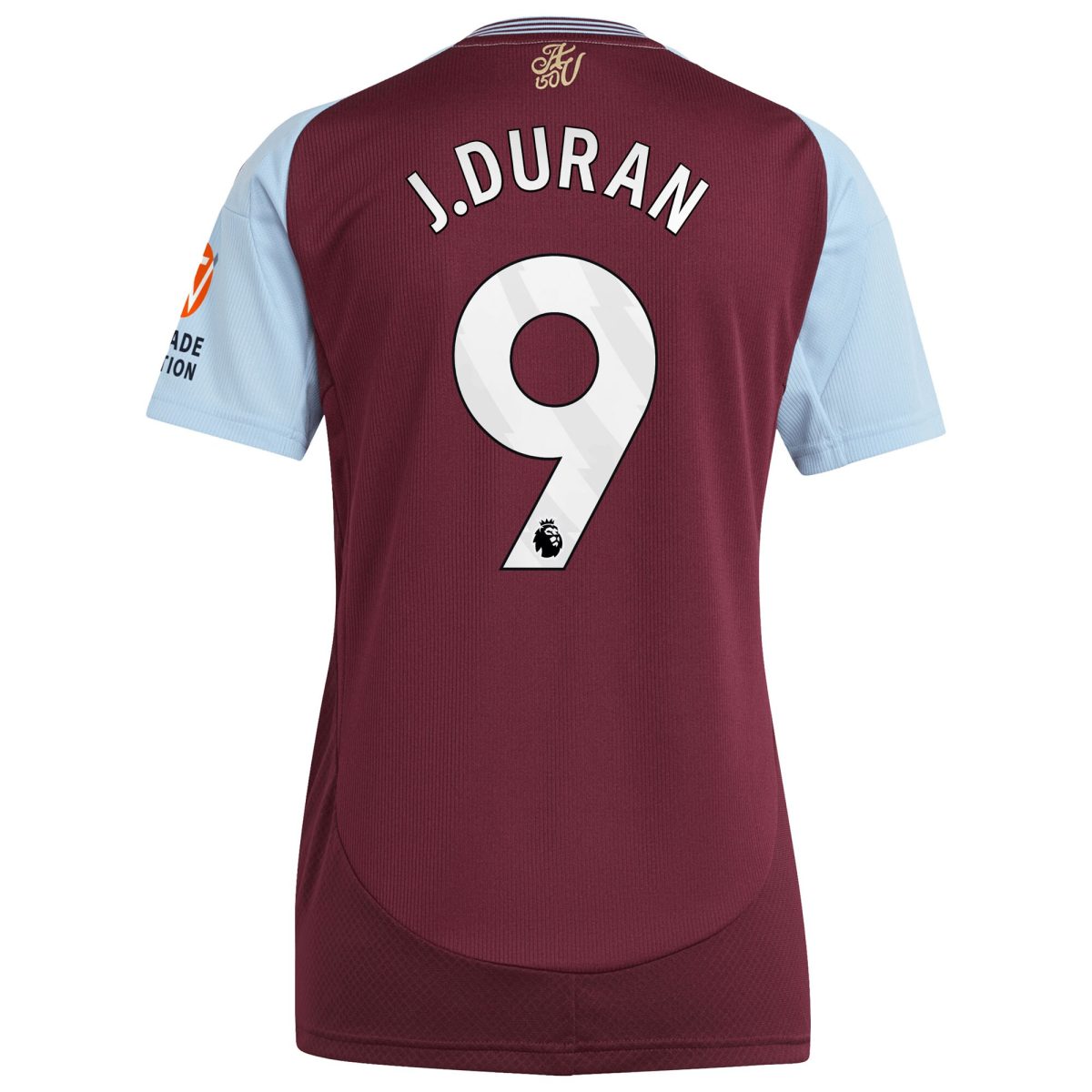 Aston Villa aston villa adidas home shirt 2024-25 – womens with j.duran 9 printing Kits - Official Football Shirts & Training Gear