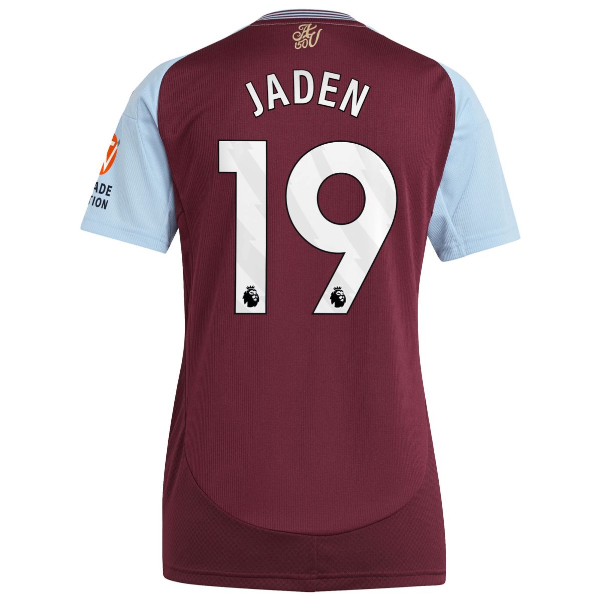 Aston Villa aston villa adidas home shirt 2024-25 – womens with jaden 19 printing Kits - Official Football Shirts & Training Gear