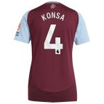 Aston Villa aston villa adidas home shirt 2024-25 – womens with konsa 4 printing Kits - Official Football Shirts & Training Gear