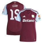Aston Villa aston villa adidas home shirt 2024-25 – womens with leon 19 cup printing Kits - Official Football Shirts & Training Gear