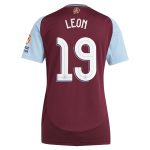 Aston Villa aston villa adidas home shirt 2024-25 – womens with leon 19 cup printing Kits - Official Football Shirts & Training Gear