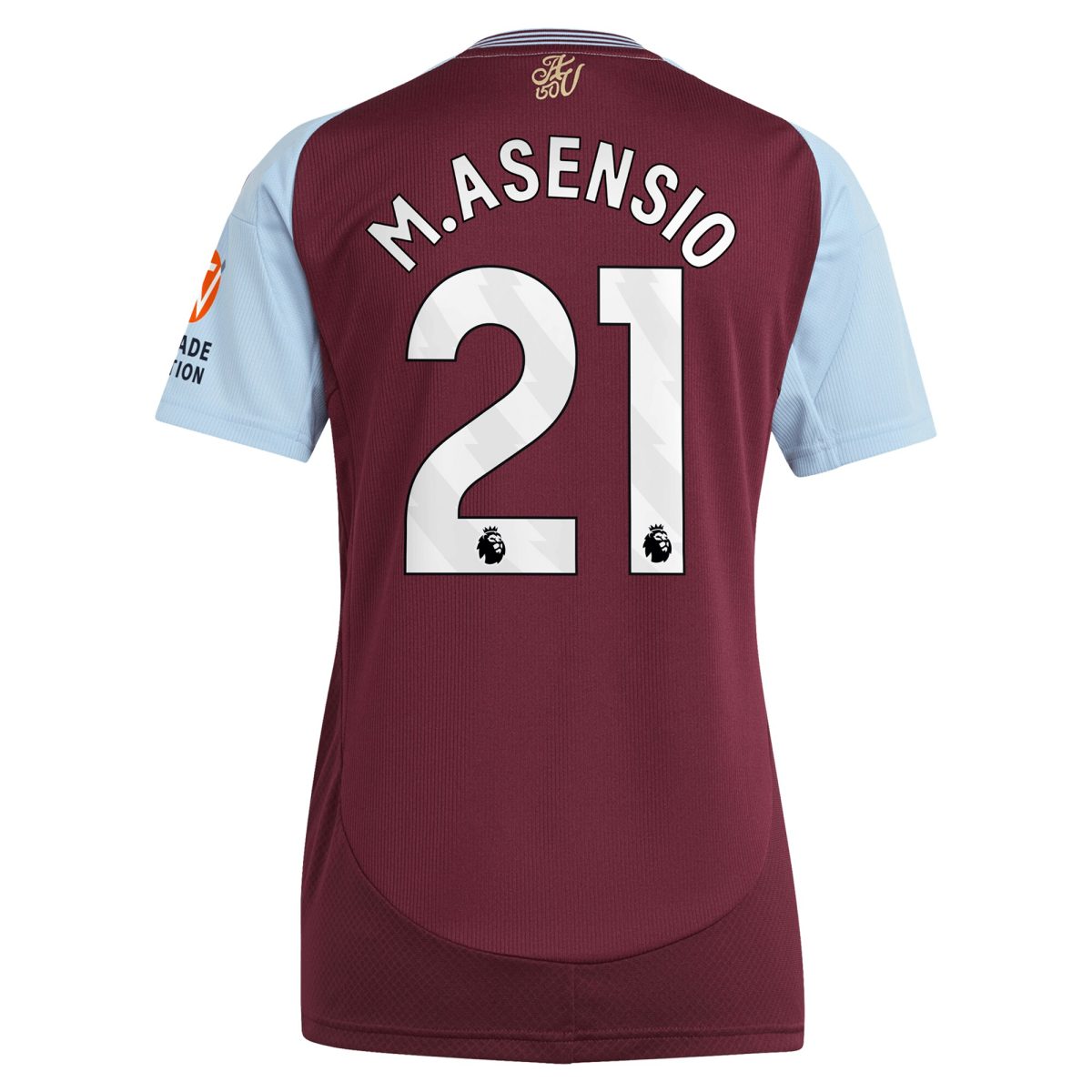 Aston Villa aston villa adidas home shirt 2024-25 – womens with m.asensio 21 printing Kits - Official Football Shirts & Training Gear