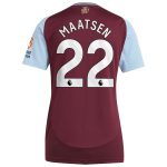 Aston Villa aston villa adidas home shirt 2024-25 – womens with maatsen 22 printing Kits - Official Football Shirts & Training Gear