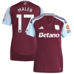 Aston Villa aston villa adidas home shirt 2024-25 – womens with malen 17 printing Kits - Official Football Shirts & Training Gear