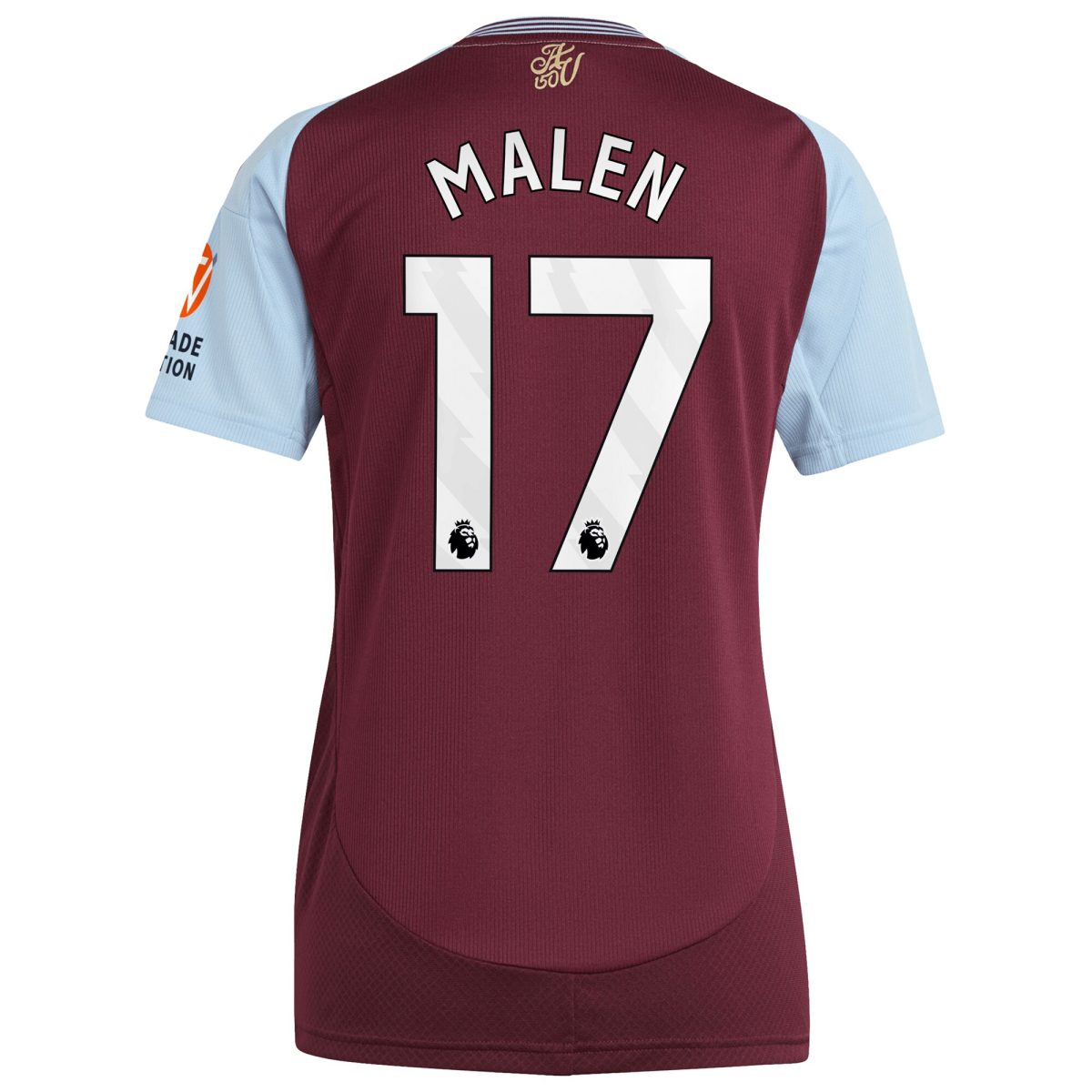 Aston Villa aston villa adidas home shirt 2024-25 – womens with malen 17 printing Kits - Official Football Shirts & Training Gear